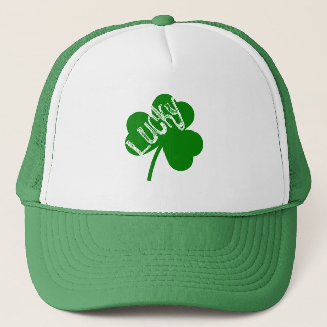Casquette Chanceux trèfle Saint Patrick's (Devant)