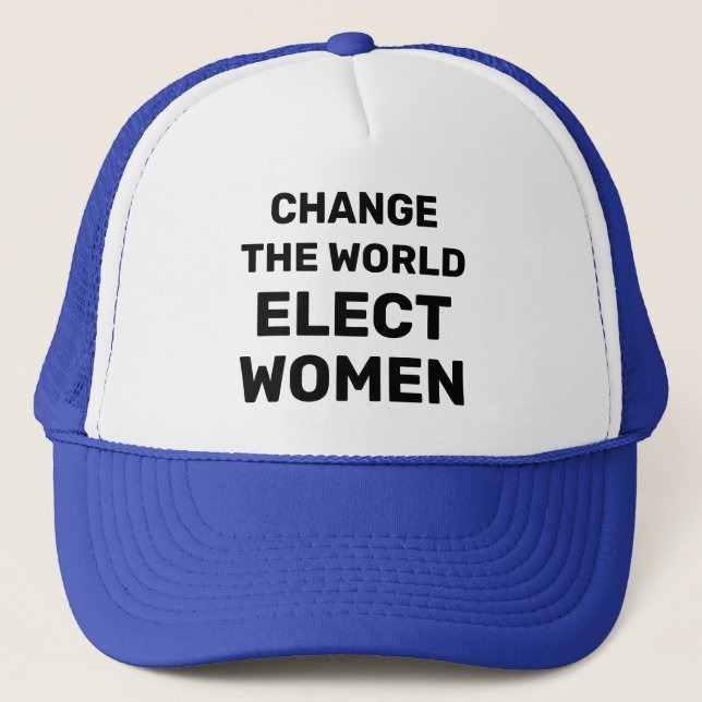 Casquette Changer le monde - Elect Femmes Trucker Chapeau (Devant)