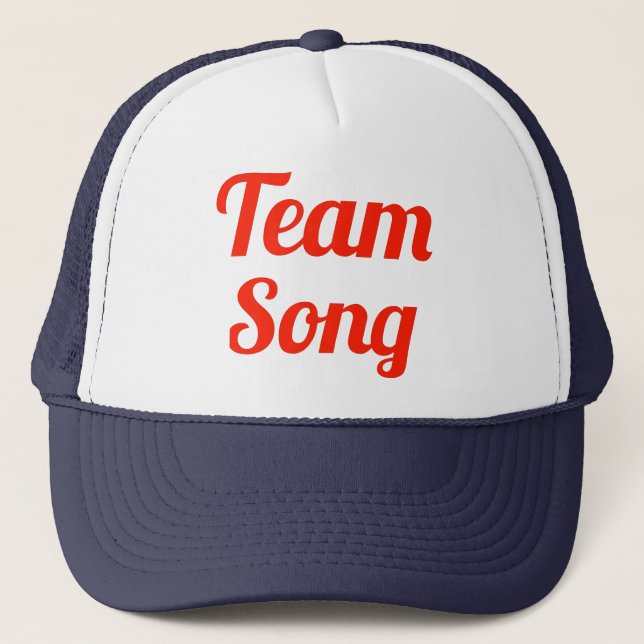 Casquette Chanson d'équipe (Devant)
