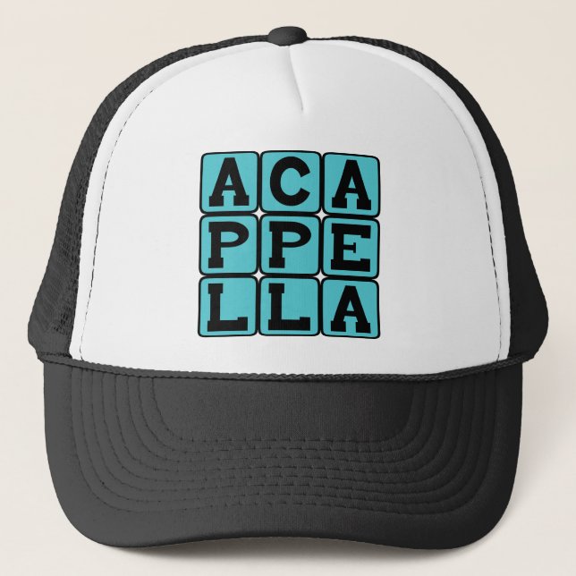 Casquette Chant A Cappella, Chant Sans Musique (Devant)