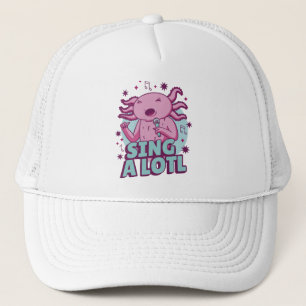 Casquette Chanter un long chant Axolotl