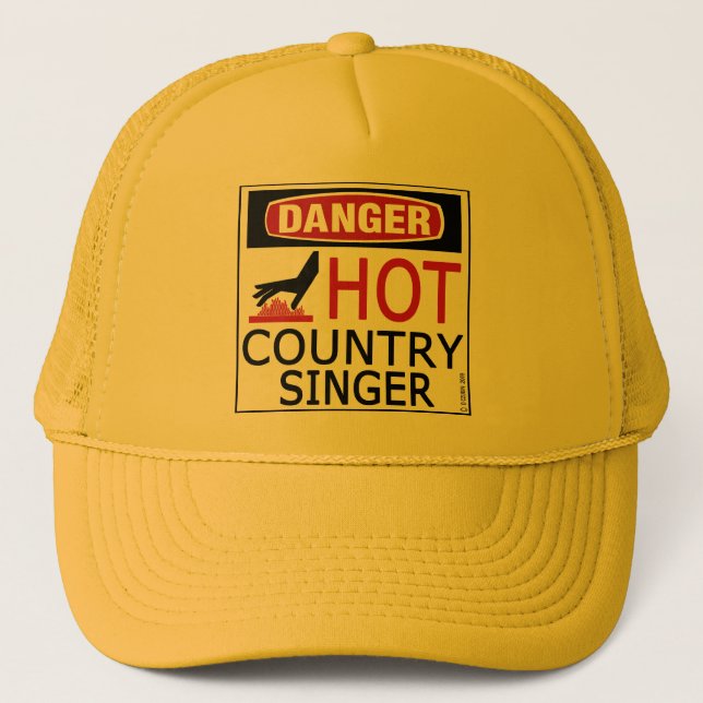 Casquette Chanteur de country chaud (Devant)