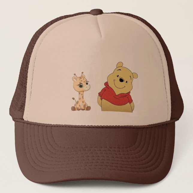 Casquette Chapeau à illustration animale minimale (Devant)