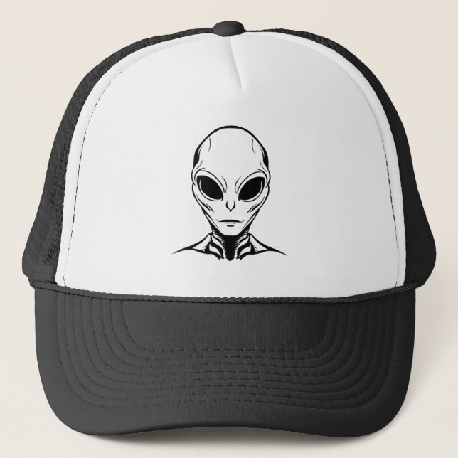 Casquette Chapeau à tête d'alien (Devant)