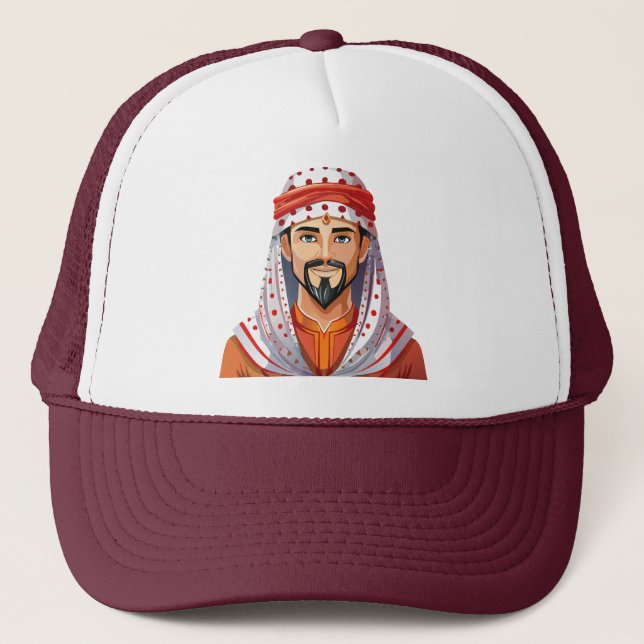 Casquette Chapeau arabe ou musulman traditionnel (Devant)