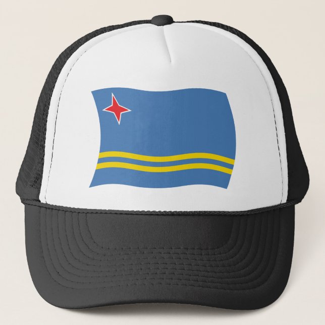 Casquette Chapeau au drapeau d'Aruba (Devant)