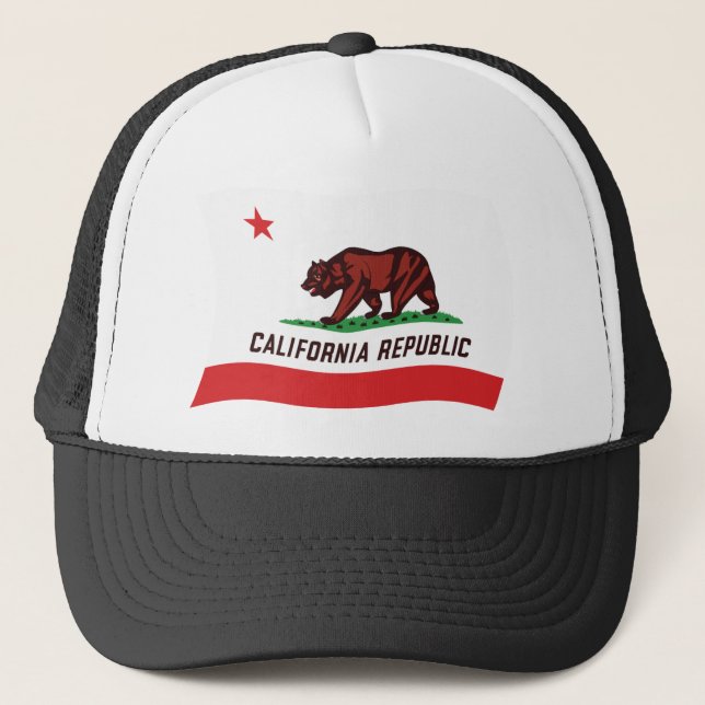 Casquette Chapeau au drapeau de Californie (Devant)