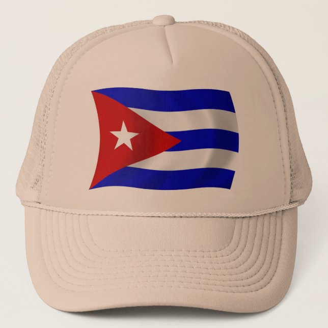 Casquette Chapeau au drapeau de Cuba (Devant)