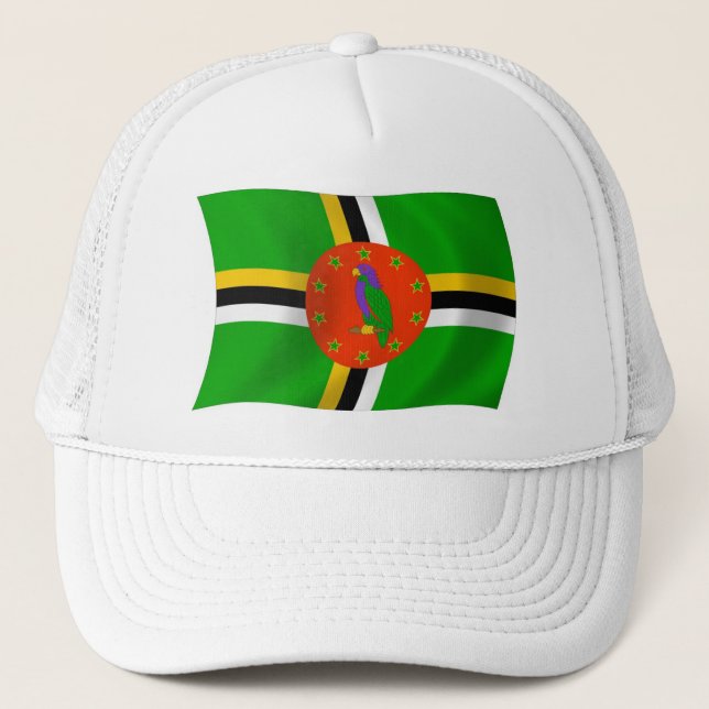 Casquette Chapeau au drapeau de la Dominique (Devant)