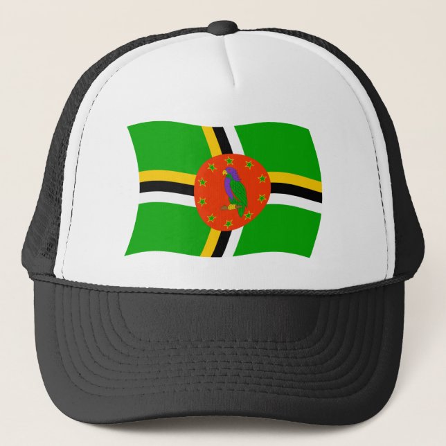 Casquette Chapeau au drapeau de la Dominique (Devant)