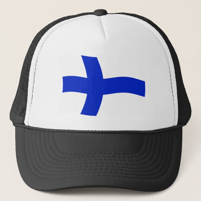 Casquette Chapeau au drapeau de la Finlande (Devant)