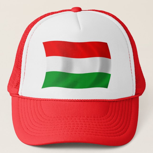 Casquette Chapeau au drapeau de la Hongrie (Devant)