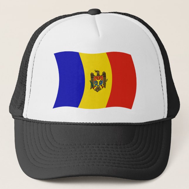Casquette Chapeau au drapeau de la Moldavie (Devant)