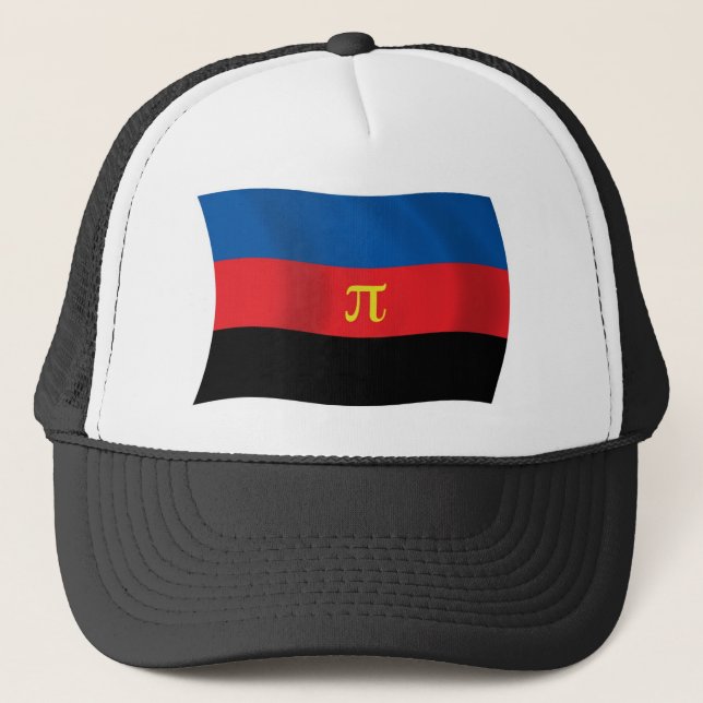 Casquette Chapeau au drapeau de la polyamorie (Devant)