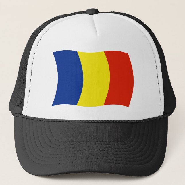Casquette Chapeau au drapeau de la Roumanie (Devant)