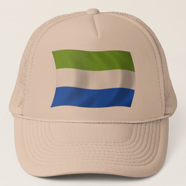 Casquette Chapeau au drapeau de la Sierra Leone (Devant)