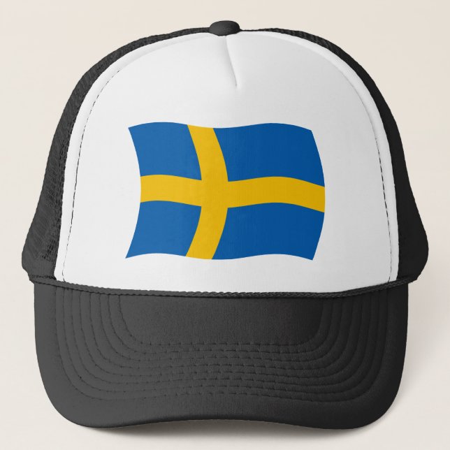 Casquette Chapeau au drapeau de la Suède (Devant)