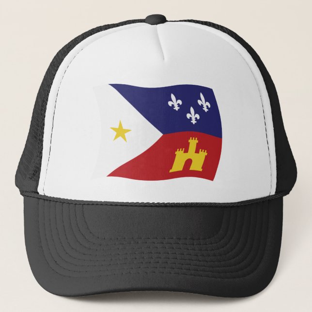 Casquette Chapeau au drapeau de l'Acadiana (Devant)