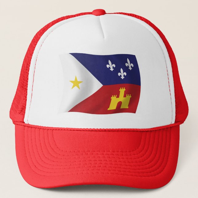Casquette Chapeau au drapeau de l'Acadiana (Devant)