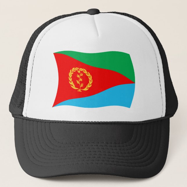 Casquette Chapeau au drapeau de l'Érythrée (Devant)