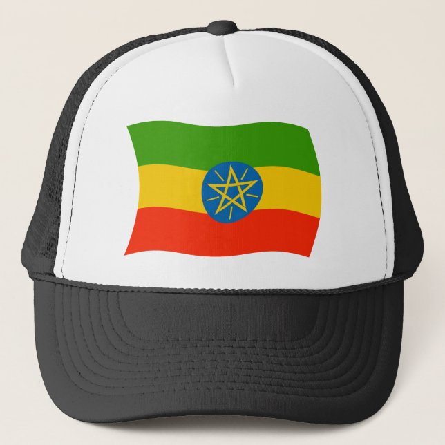 Casquette Chapeau au drapeau de l'Éthiopie (Devant)