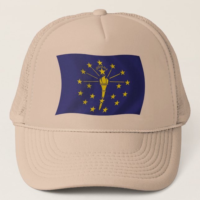 Casquette Chapeau au drapeau de l'Indiana (Devant)