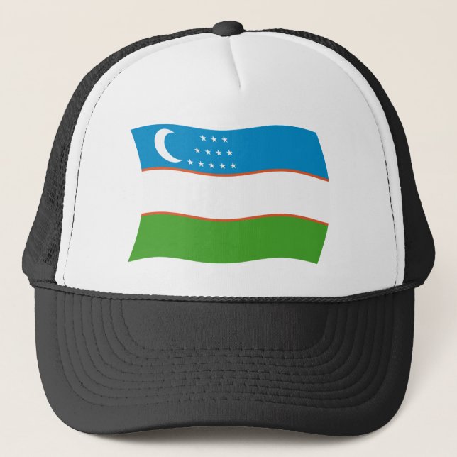 Casquette Chapeau au drapeau de l'Ouzbékistan (Devant)