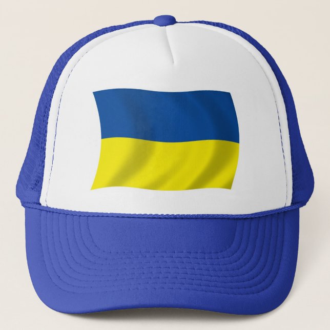Casquette Chapeau au drapeau de l'Ukraine (Devant)