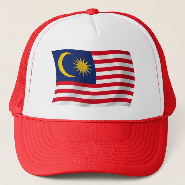 Casquette Chapeau au drapeau de Malaisie (Devant)