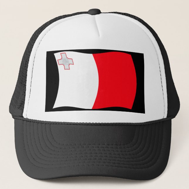 Casquette Chapeau au drapeau de Malte (Devant)