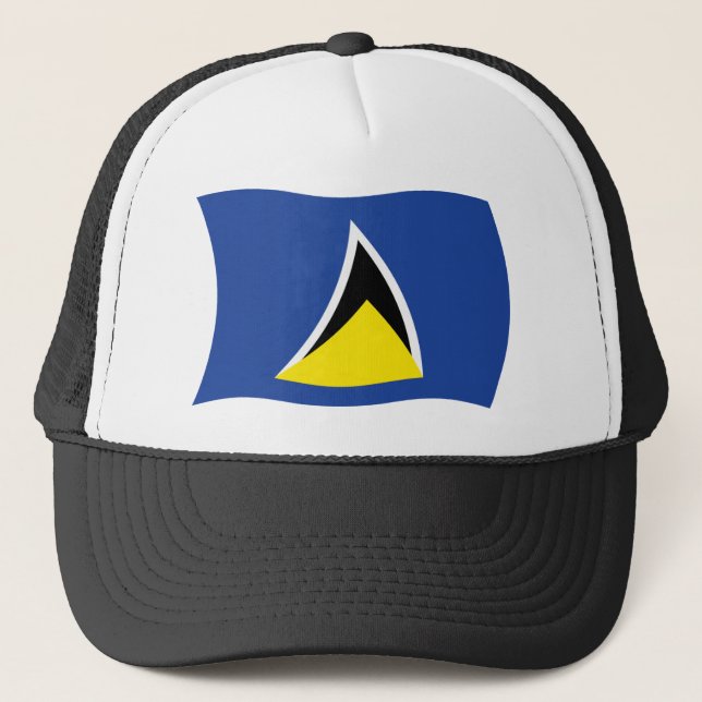 Casquette Chapeau au drapeau de Sainte-Lucie (Devant)