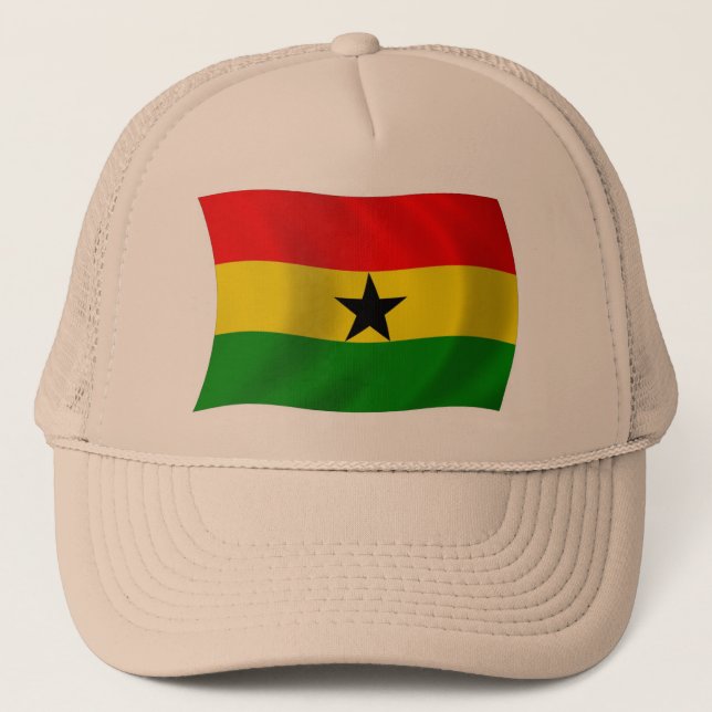 Casquette Chapeau au drapeau du Ghana (Devant)