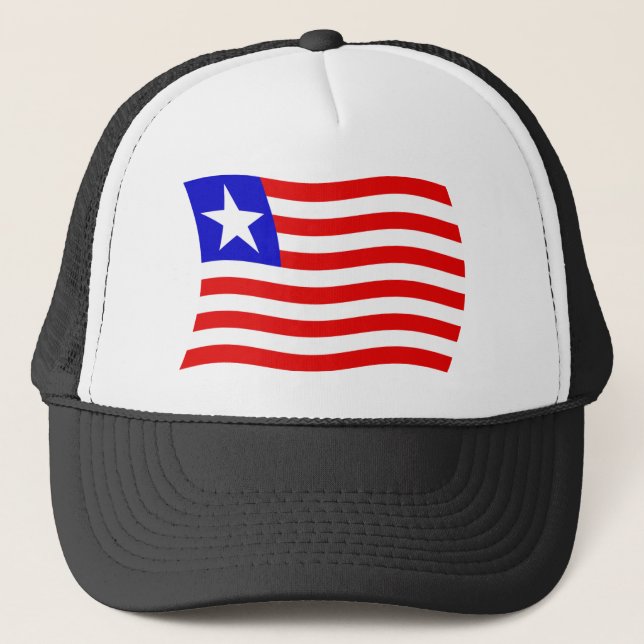 Casquette Chapeau au drapeau du Libéria (Devant)