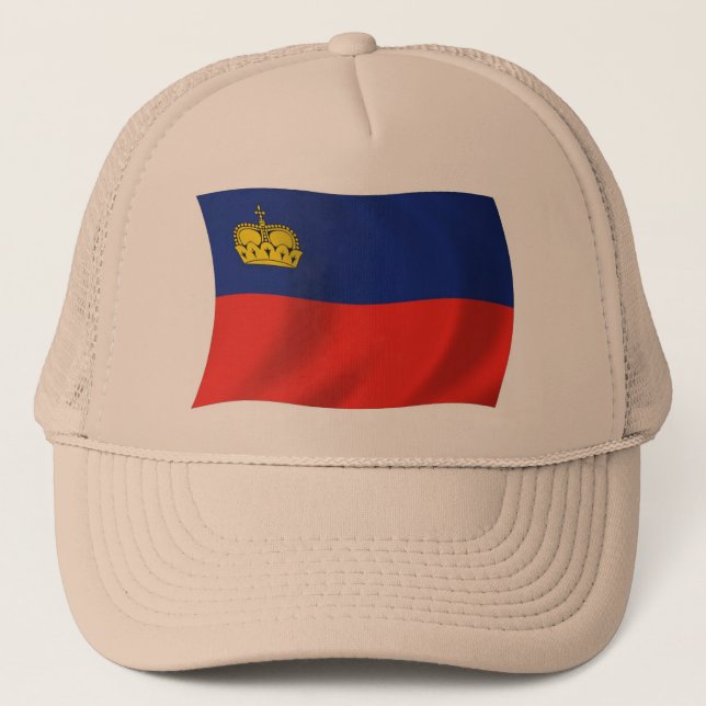 Casquette Chapeau au drapeau du Liechtenstein (Devant)
