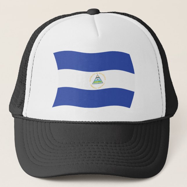 Casquette Chapeau au drapeau du Nicaragua (Devant)