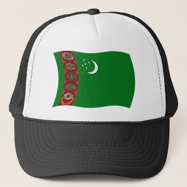 Casquette Chapeau au drapeau du Turkménistan (Devant)