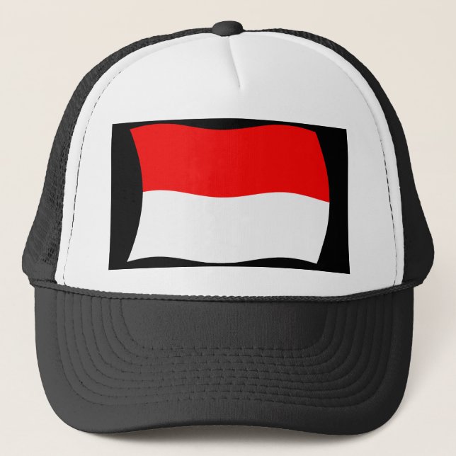 Casquette Chapeau au drapeau indonésien (Devant)
