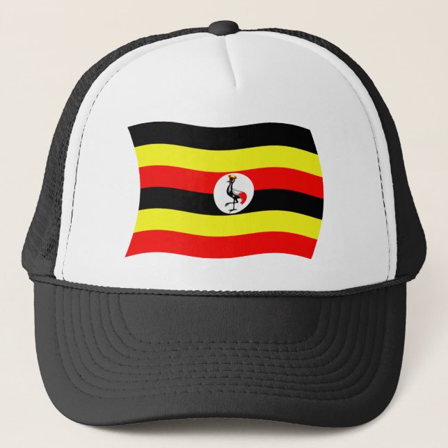 Casquette Chapeau au drapeau ougandais (Devant)
