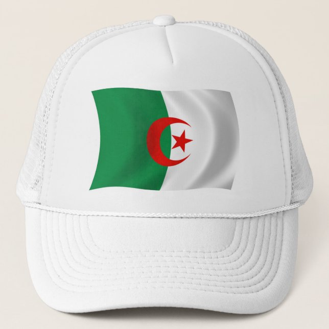 Casquette Chapeau avec drapeau algérien (Devant)