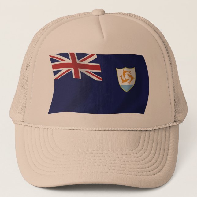 Casquette Chapeau avec Drapeau d'Anguilla (Devant)