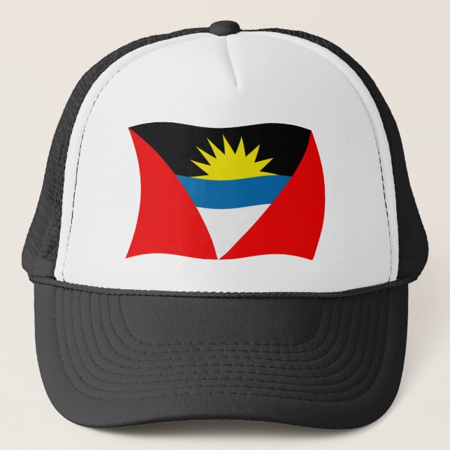 Casquette Chapeau avec Drapeau d'Antigua-et-Barbuda (Devant)