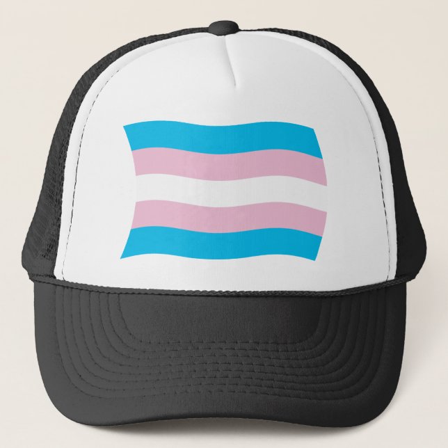Casquette Chapeau avec drapeau de fierté transgenre (Devant)