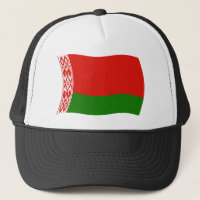 Chapeau avec drapeau de la Biélorussie