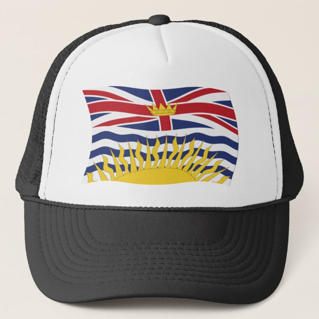 Casquette Chapeau avec drapeau de la Colombie-Britannique (Devant)