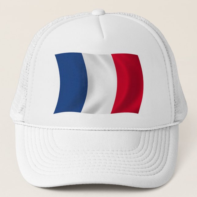 Casquette Chapeau avec drapeau de la France (Devant)