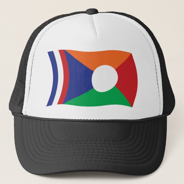 Casquette Chapeau avec drapeau de la Réunion (Devant)