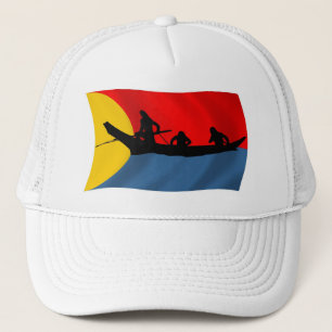 Casquette Chapeau avec drapeau de la tribu Clatsop