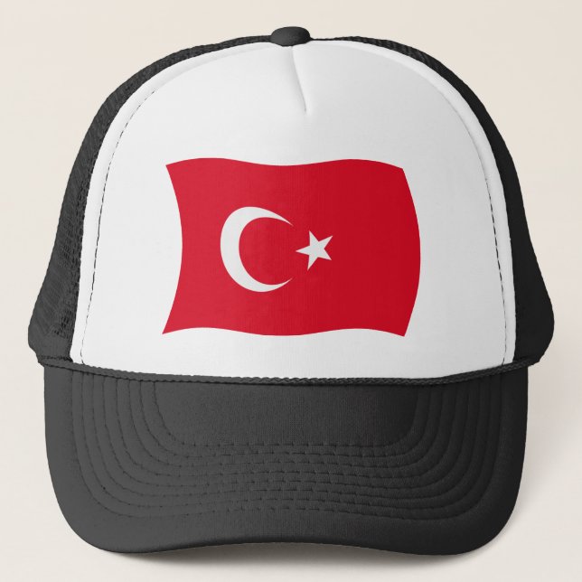 Casquette Chapeau avec drapeau de la Turquie (Devant)