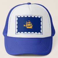 Chapeau avec drapeau de la ville de Québec, Canada