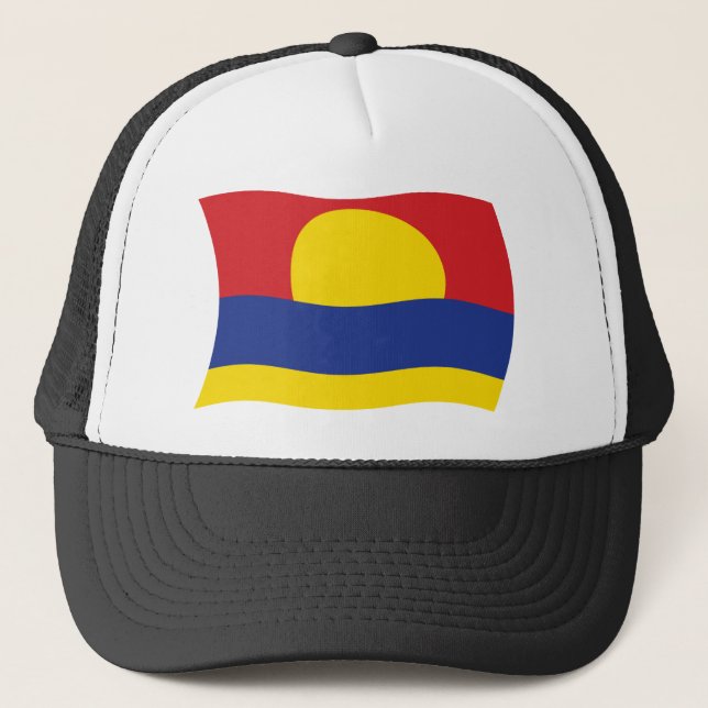 Casquette Chapeau avec drapeau de l'atoll de Palmyra (Devant)